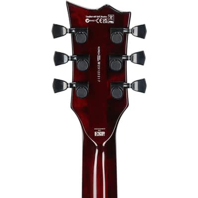 ESP LTD Deluxe EC-1000-QM Electric Guitar, See-Thru Black Cherry, Open Box (Very Good) image 8