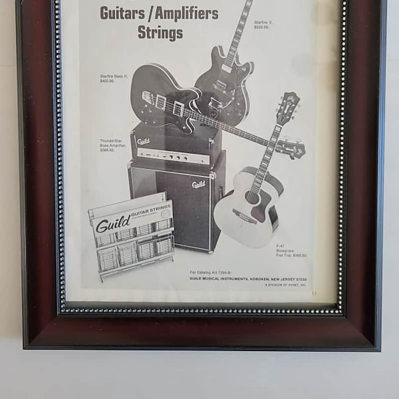 1970 Guild 3 Guitars Bw