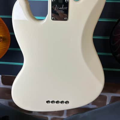 Fender American Standard Jazz Bass V Olympic White 2010 5-String Electric Bass image 12