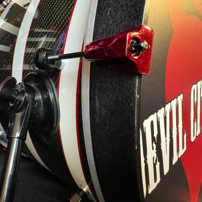 Rikki Rockett's, Rockett Drum Works, Devil City Angels, Carbon Fiber Shell, 22", 12", 14", 16", Matching 6x14" Snare. 2015 SIGNED!! image 6