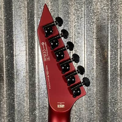 ESP LTD MH-1000 Evertune Candy Apple Red Satin Guitar & Case #0334 Used image 7