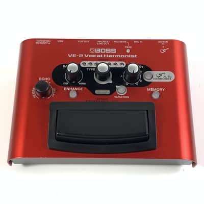 Boss VE-2 Vocal Harmonist Multi-Effect Unit 2014 - Present - Red TGHM image 2