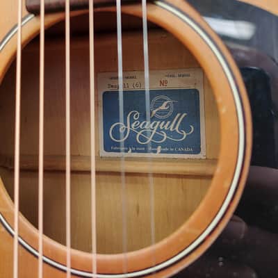 Seagull 6 Acoustic Guitar Late 80's Handmade in Canada w/ Original Schaller Tuners image 6