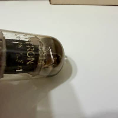 Nos pair of CBS Hytron 5814 with D Getter and Black Plates Nos Pair image 5