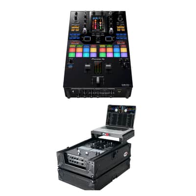 Pack of Pioneer DJ DJM-S11 2-channel Mixer + Flight Case w/ Sliding Shelf image 1