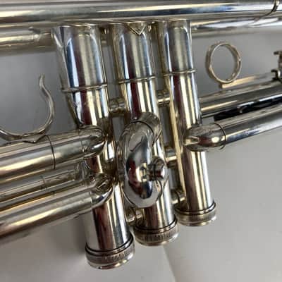Getzen Eterna 700 Bb Trumpet – Silver Plated – USA Made – Great Step-Up Horn – w/ Case – Serviced SM#3225 image 5