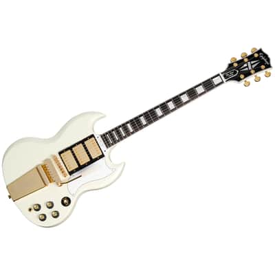 1963 Les Paul SG Custom Maestro Vibrola Classic White Inspired by Gibson Custom Epiphone image 9