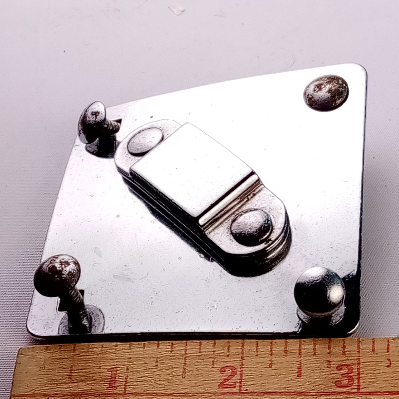 Rogers Chrome Diamond Ride Tom Shell/Bass Drum Rail Mount Bracket Vintage 60s US — main photograph