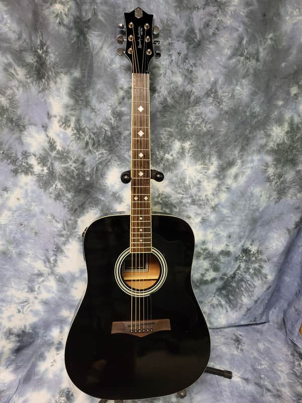 Used Randy Jackson 2014 Limited Edition Studio Series Black Acoustic Electric Guitar Pro Setup New Strings Luthier Project image 1