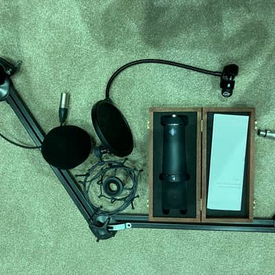 Neumann U 87 Ai mt Studio Set 2010 - Present - Matte Black in black with box, mic cage, pop shield and shock mount. image 6