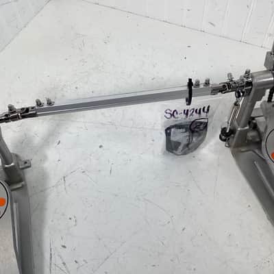 Pearl P932 Demonator Longboard Chain-Drive Double Bass Drum Pedal 2010s - Chrome / Orange image 4