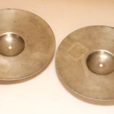RARE SIZE Ludwig/Paiste 11" Hi-Hat Cymbals, Made In Germany "Chicago" Stamped, 320 & 398 Grams, 3-Star Logo, No Dents, Waves, Cracks or Fleabites / INSPECTED & TESTED image 5