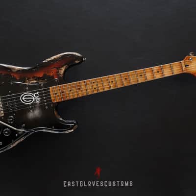 Fender Stratocaster HSS Deluxe Series Sunburst Heavy Aged Relic by East Gloves Customs image 16