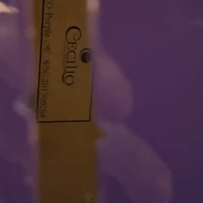 Cecilio CCO-Purple 2013 - Purple with Bellafina Hard Shell Case image 5
