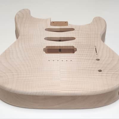 Shepard Custom Guitars Custom Stratocaster/Telecaster Hybrid Semi-hollow Backroute F Hole Optional 2026 - Unfinished image 8