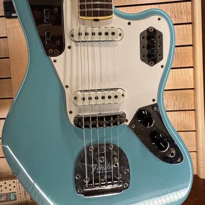 Fender Custom Shop 1966 Jaguar Journeyman Relic, Aged Daphne Blue, w/Painted Headcap and Lollars HSC 2020 image 6