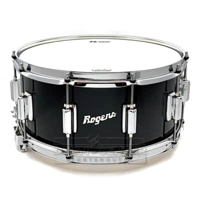 Rogers Dyna-Sonic Snare Drum 14x6.5 Black Lacquer image 1