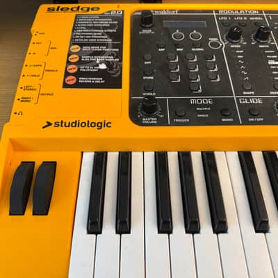 Studiologic Sledge 2.0 Polyphonic Virtual Analog Synthesizer 2010s - Yellow / Black