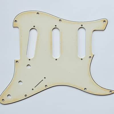 Medium/Heavy-Aged Relic 11-Hole - SSS - Cream Stratocaster Pickguard image 4