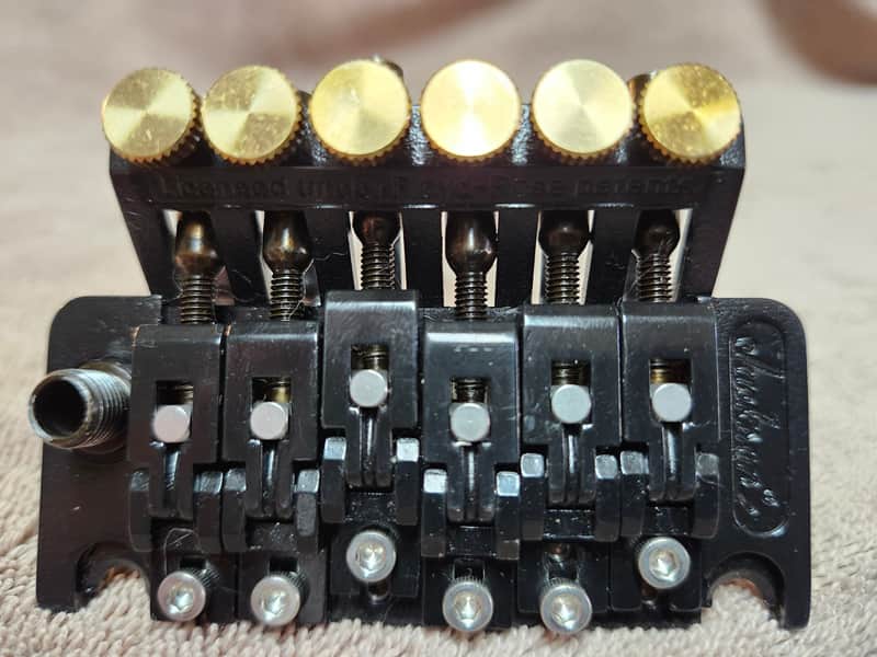 Jackson JT-500 Licensed Floyd Rose Tremolo w/ Stainless Steel & Brass Upgrades - Black image 1