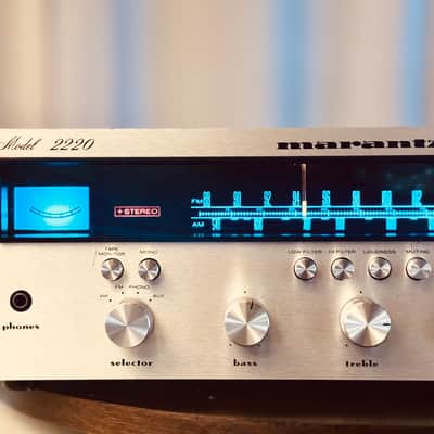 🎶✨ Marantz Model 2220 Vintage Stereo Receiver w/ Wood Case — Serviced/Cleaned, LED Dial, FM Stereo Working, Excellent Sound image 6