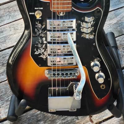 RARE! Teisco Del Rey ET440 Offset 4 DeArmond Pickup Spectrum 1960s Japan image 2