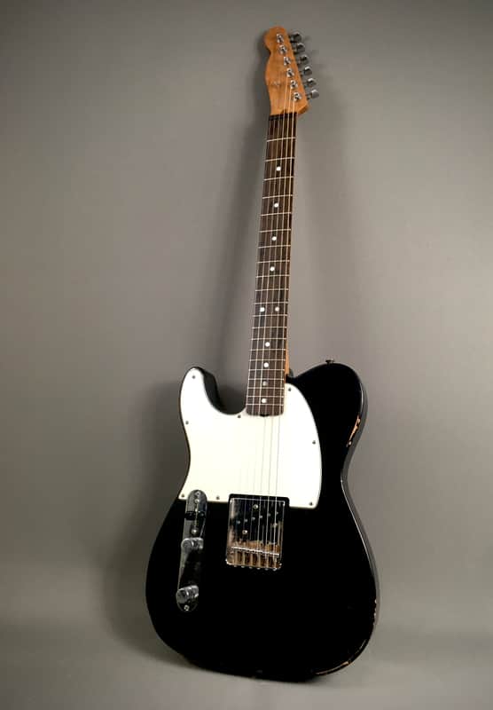 LEFTY! Custom Vintage Boutique NOS Relic Black Nitro Lacquer USA Luther Perkins Exotic Roasted Esquire Tele HSC 7.45 Lb image 1