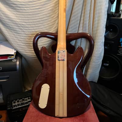 vantage  vs600b bass guitar 80's brown image 13