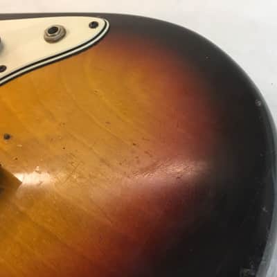 Vintage Aria 1820 1820T  1970's Sunburst MIJ Japan Shortscale Short Scale Offset Bass Guitar image 21