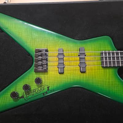 Washburn USA Dime Slime Bass EX GWAR MUSIC VIDEO TOUR STAGE PLAYED Pro Artist Owned Signed D3 Dimebag Darrell Pantera Signature DB2000 American Custom Shop Bass Guitar image 14