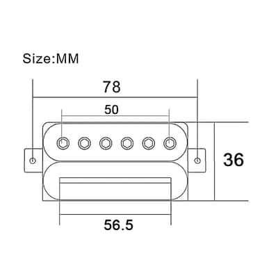 Alnico 2 Red Guitar Humbucker Bridge Pickup 52MM image 2