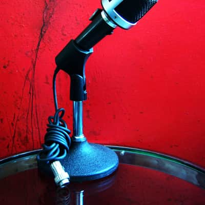Vintage 1970's UHER M-516 dynamic cardioid microphone w mic clip & cable Dual Z German image 1