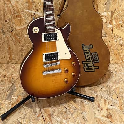 Pre Owned Gibson 2014 Les Paul Traditional w/ Seymour Duncan Pickups - Tobacco Sunburst Inc. Case image 5