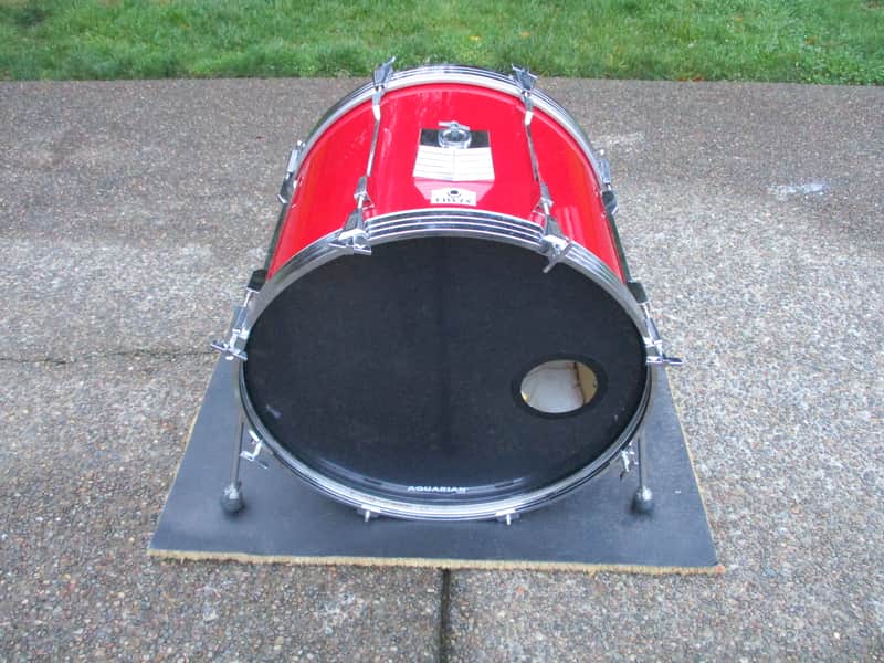 Tama Vintage Rockstar 22 X 16 Bass Drum, Lipstick Red, Made in Japan ! image 1