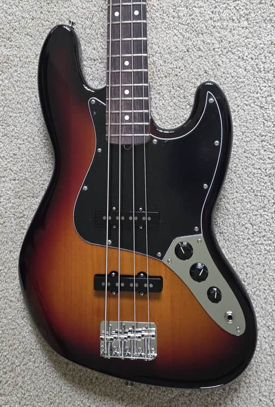 Fender American Performer Jazz Bass Guitar, 3-Color Sunburst, New Gig Bag image 1