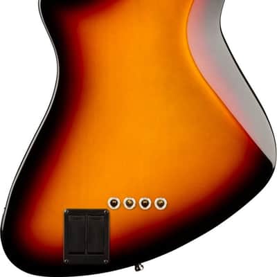Fender American Ultra II Meteora Bass 4-String Bass Guitar, Ebony Fingerboard, Ultraburst image 3