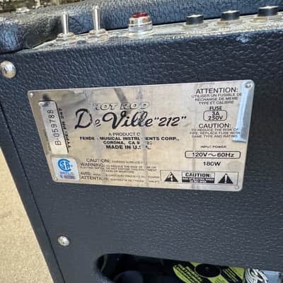 Fender Hot Rod DeVille 3-Channel 60-Watt 212 2x12" Tube Guitar Combo Amplifier - Local Pickup Only image 4