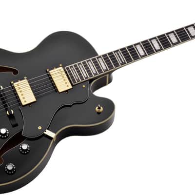 Hagstrom HSHJ50009 Electric Guitar, HJ500, Black image 2