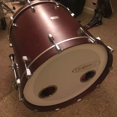 Orange County Drum & Percussion OCDP USA 6-piece drum kit 2002 Burgundy Satin image 19