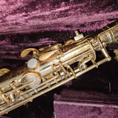 Pan America alto saxophone in case. USA. Vintage. Brass. Very good condition image 11