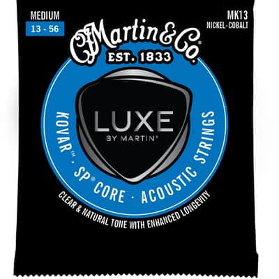 Martin MK13 Luxe Kovar Acoustic Guitar Strings, Medium 13-56, Nickel Cobalt image 1