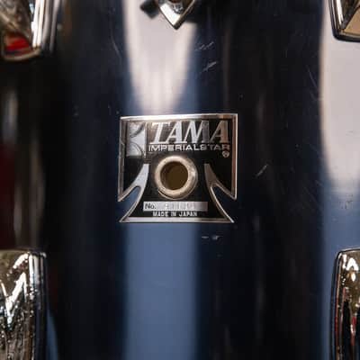 1970s Tama Imperialstar Mars 5LX Midnight Blue Drum Set image 15