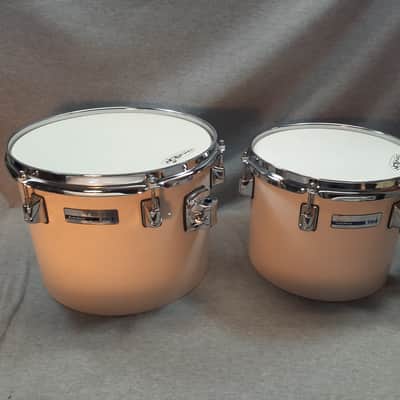 Taye  Studio Maple Concert Toms with Stand  Vintage White image 14