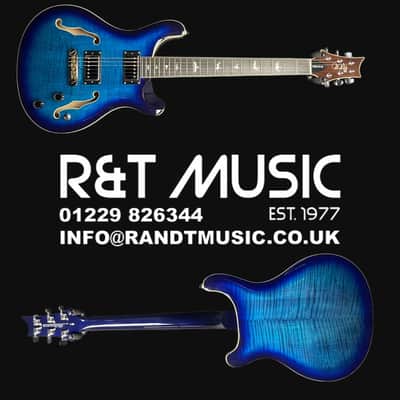 PRS SE Hollowbody II Electric Guitar in Faded Blue Burst image 6