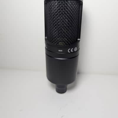 Audio-Technica AT2020 Large Diaphragm Cardioid Condenser Microphone 2010s - Black image 2