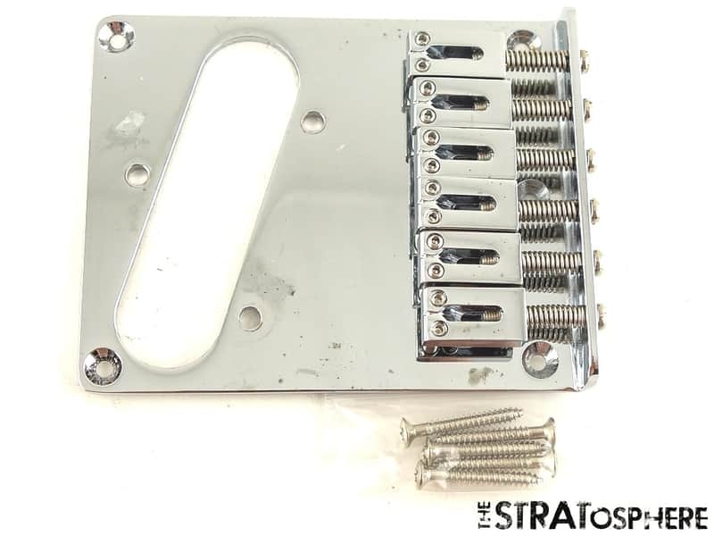 Fender Squier Sonic Series Telecaster 6 Block Saddles BRIDGE Part, Tele image 1