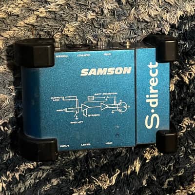 Samson S-Direct Plus S Class Mini Stereo Direct Box 2010s - Blue/Black image 2