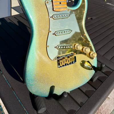 Partscaster  Stratocaster  luthier built 2026 - Caribbean burst 2k Imperium image 2