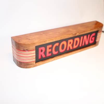 Studio Recording Sign On Air Sign Light Studio Warning Light Wood RCA Style - Brand New image 2