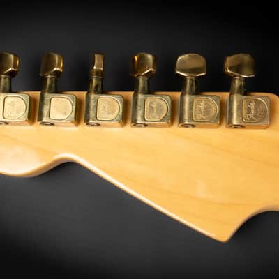 1980 Fender The STRAT with Maple Fretboard - Olympic White | USA Fullerton Vintage Stratocaster Dan Smith Era 22-Karat Gold Hardware Matching Headstock | OHSC image 16